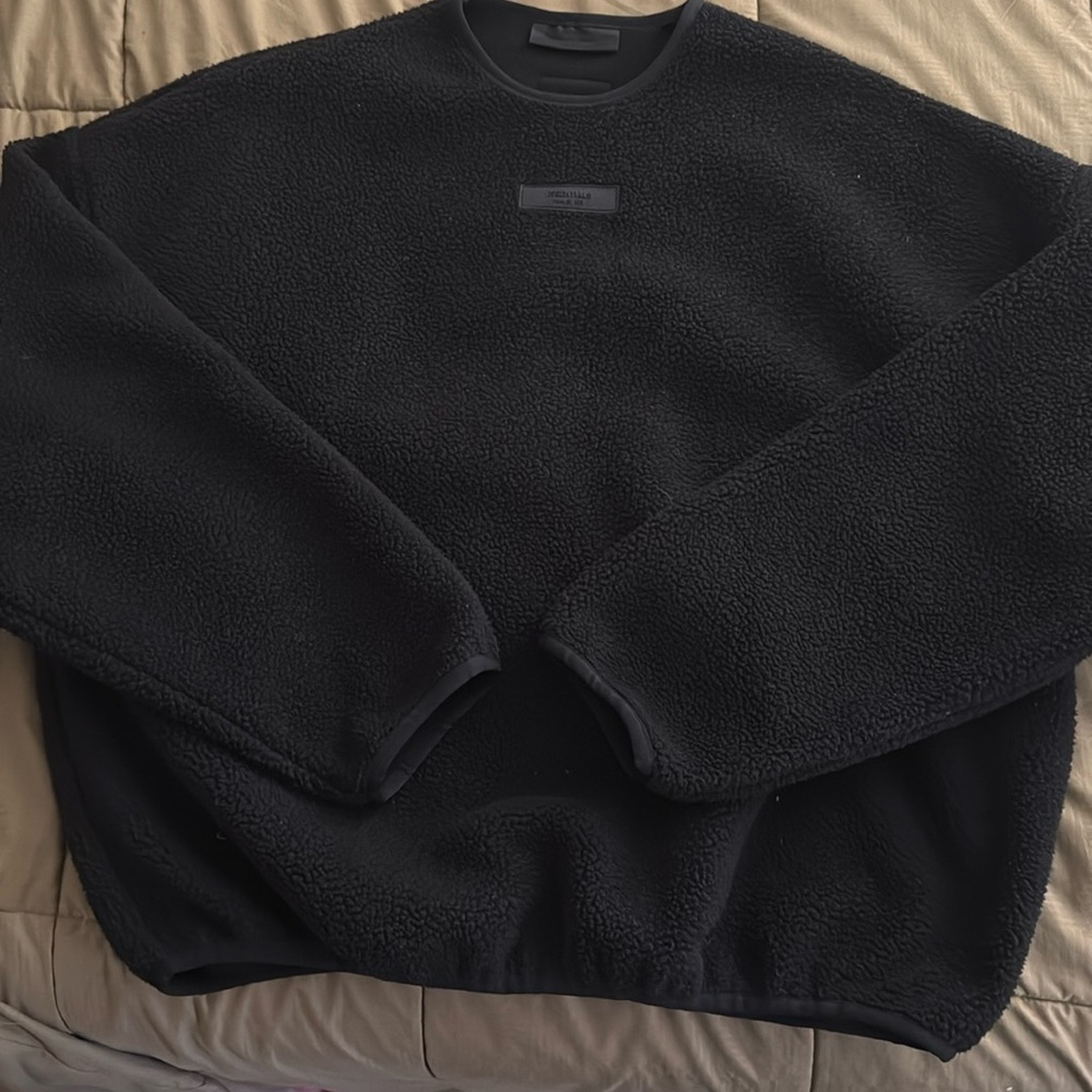 Fear of God Essentials Polar Fleece Crewneck Unisex Men’s XL Black